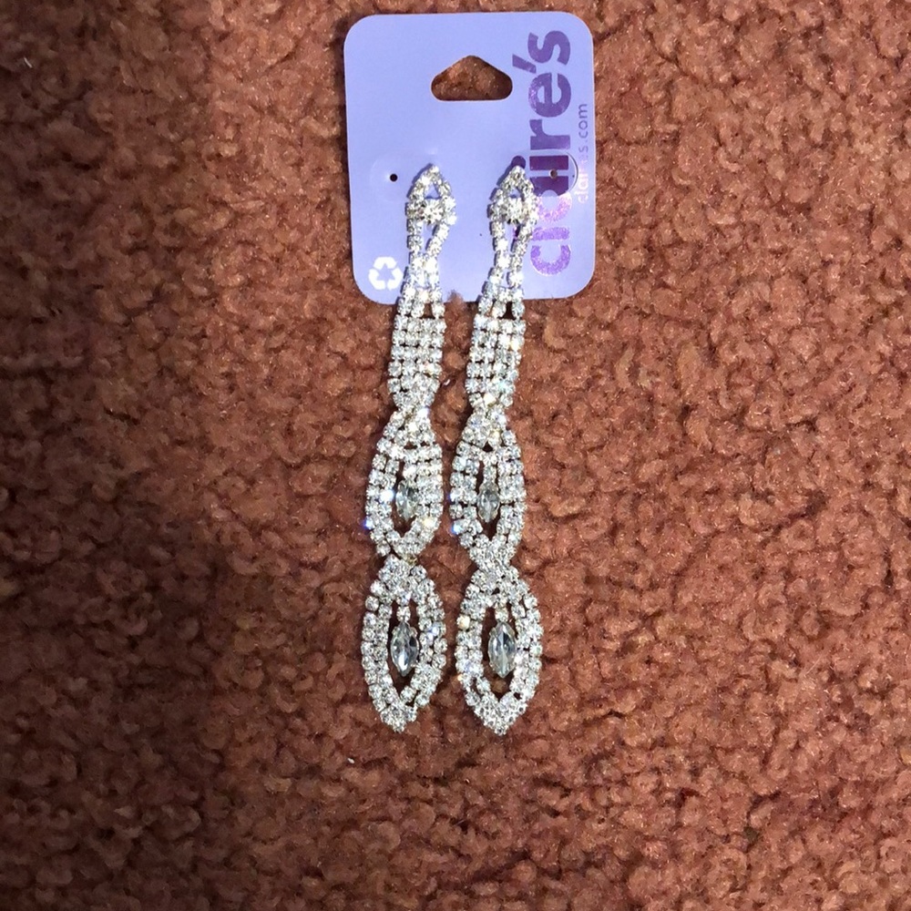 Beautiful rhinestone drop earrings - Picture 1 of 2